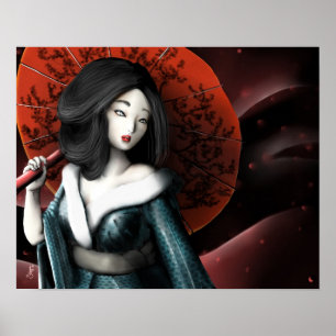 Pôster Princesa Japonesa - Taketori Monogatari