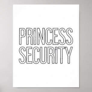 Poster Princesa Pai da Equipe de Segurança & Parte de
