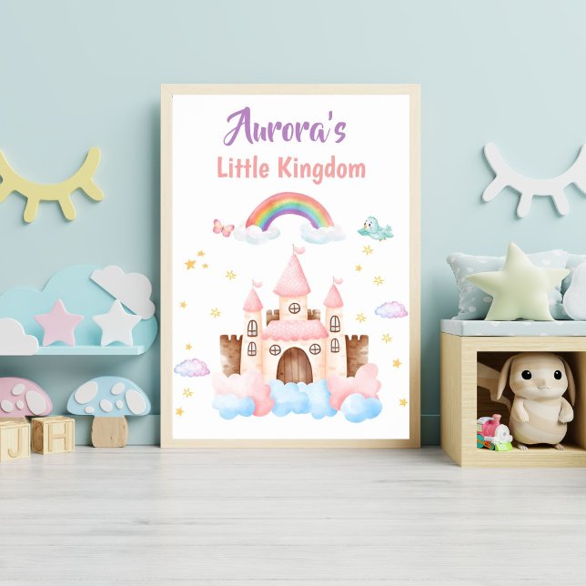 Poster Princesa Personalizada Castle Nursery (Criador carregado)
