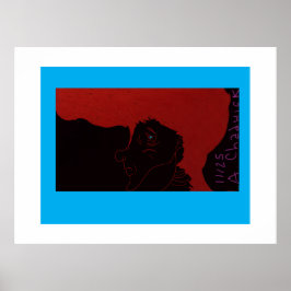 Poster Princesa Pombo Vermelho