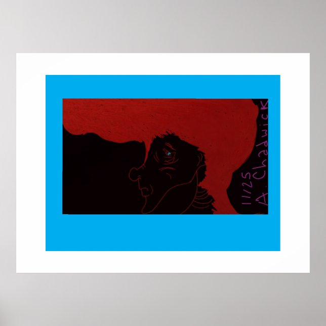 Poster Princesa Pombo Vermelho (Frente)