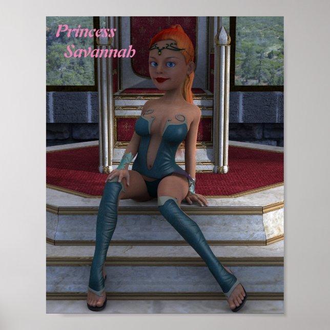 Poster Princesa Savannah (Frente)