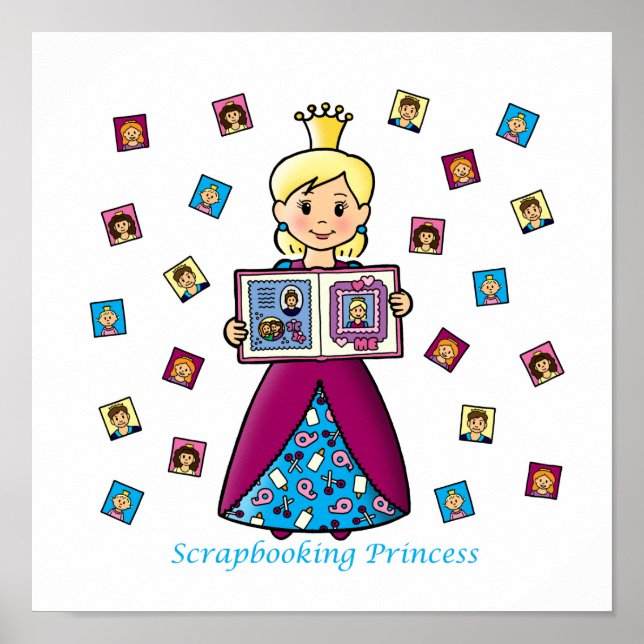 Poster Princesa Scrapbooking (Frente)