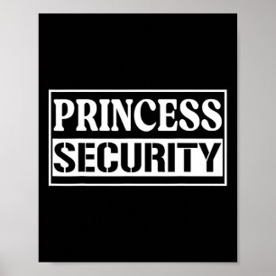 Poster Princesa Security Enny Birthday Halloween Party d