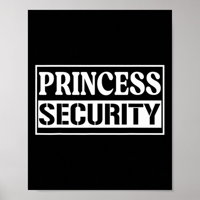 Poster Princesa Security Enny Birthday Halloween Party d (Frente)