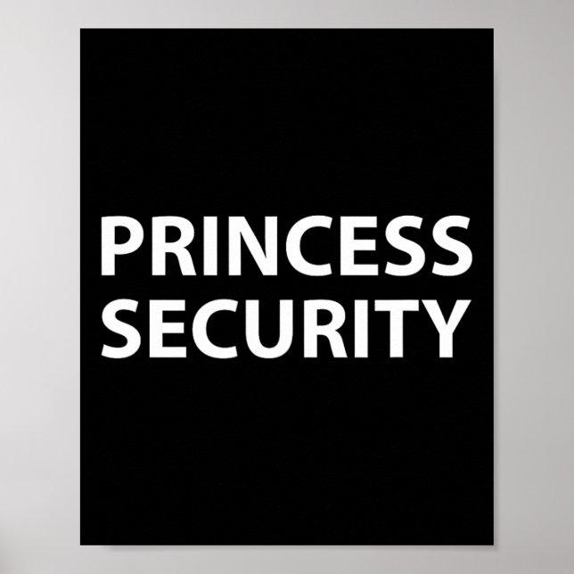Poster Princesa Security Halloween Costume Men Matchi (Frente)