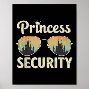Poster Princesa Security Protection Retro Castle Matching