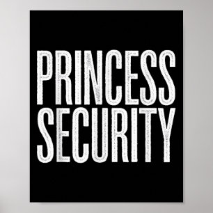 Poster Princesa Security Protection Retro Castle Mulheres