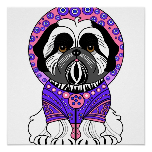 Pôster Princesa Shih Tzu (Frente)