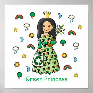 Pôster Princesa Verde
