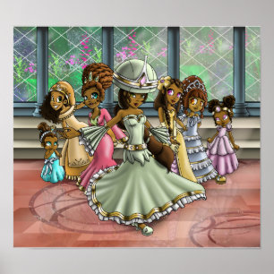 Poster Princesas Afro-Americanas