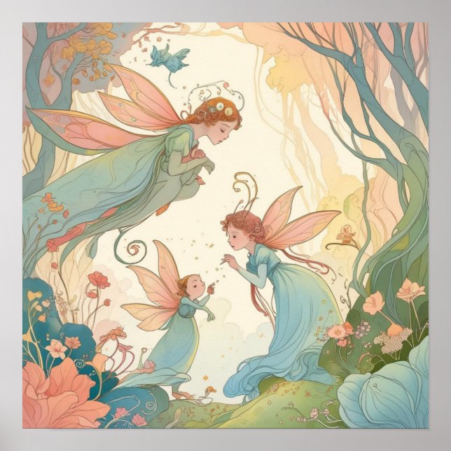 Poster Princesas Fadas (Frente)