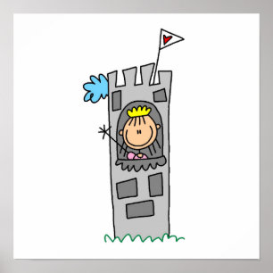 Pôster Princess in Castle Tower