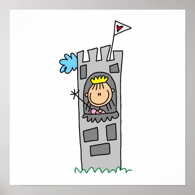 Pôster Princess in Castle Tower (Frente)