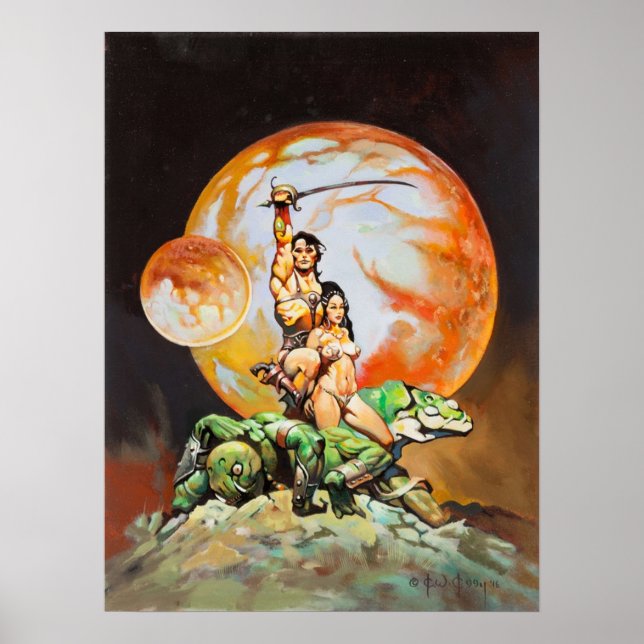Poster Princess of Mars  Frank Frazetta (Frente)