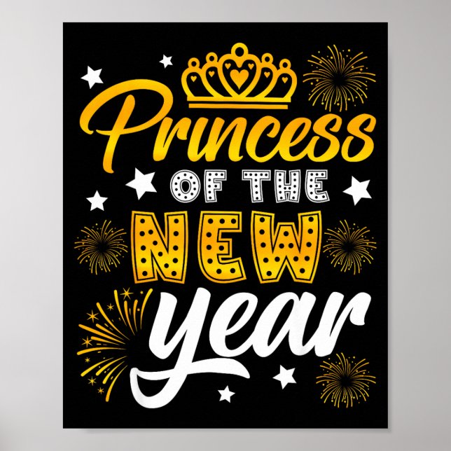 Poster Princess Of The New Year 2026 New Years Eve Firewo (Frente)
