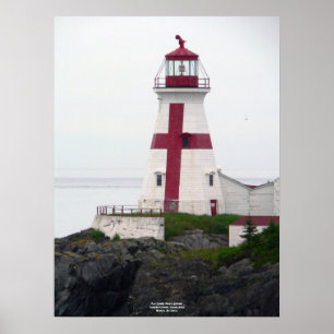 Poster principal do leste do farol de Quoddy