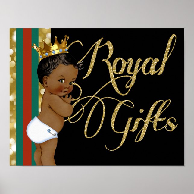 Poster Príncipe Africano Verde|Presentes Reais Fantasia V (Frente)