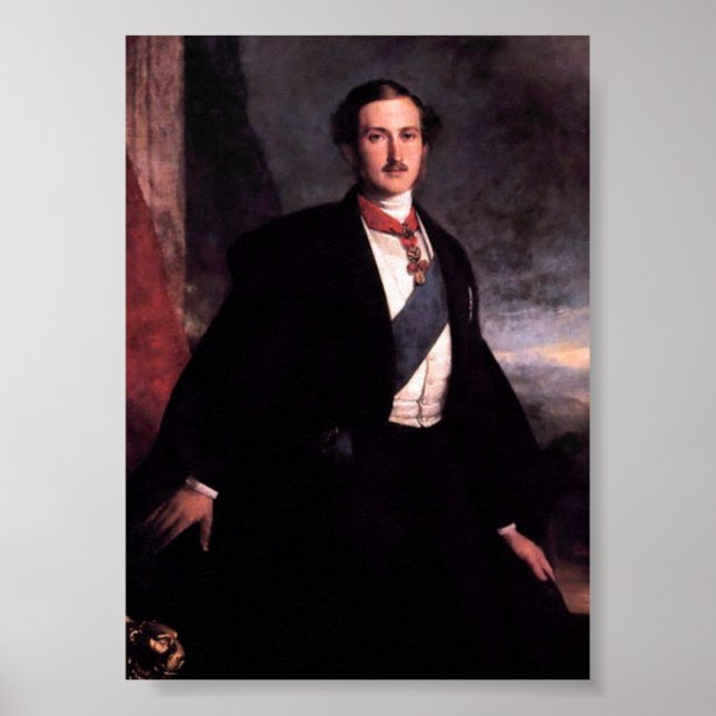 Poster Príncipe Alberto de Saxe-Coburgo e Gotha Sachsen (Frente)