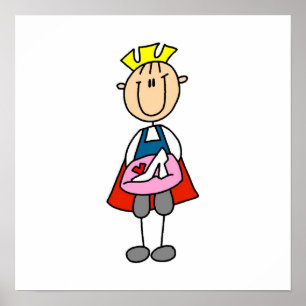 Poster Príncipe Com Vidro Deslizador