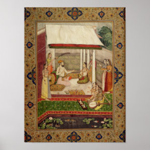 Pôster Príncipe e Princesa Ouvindo Música