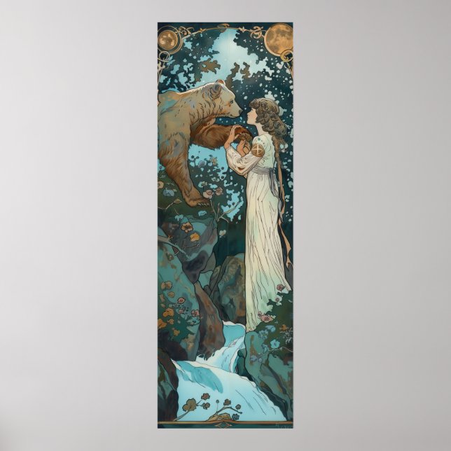 Poster Príncipe Nórdico - Vintage Maxfield Parrish Style  (Frente)