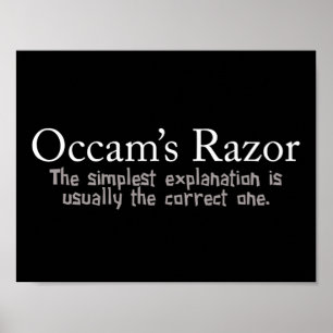 Pôster Princípio da Razor de Occam