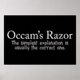 Pôster Princípio da Razor de Occam