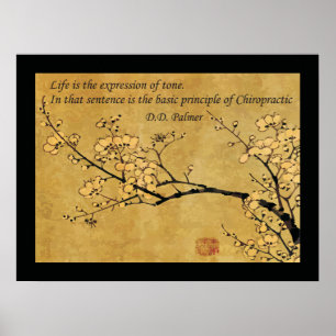 Pôster Princípio de citações da saúde da quiroterapia