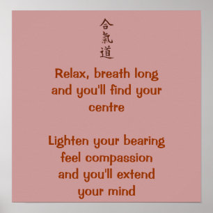 Pôster Princípios Aikido