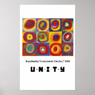 Poster Princípios da Arte - Unidade, Kandinsky