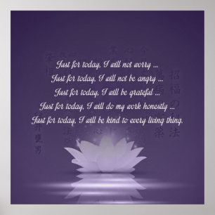 Poster Princípios de Reiki - preceitos de Reiki