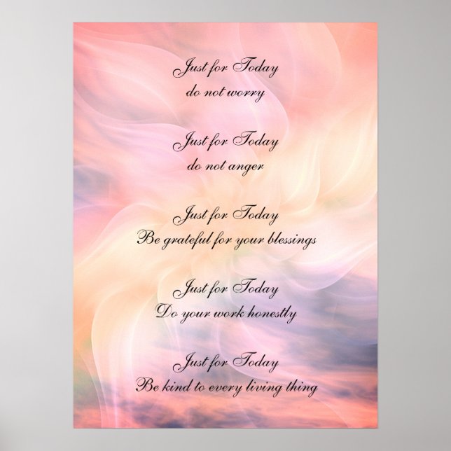 Poster Princípios Reiki (Frente)