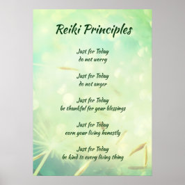Pôster Princípios Reiki