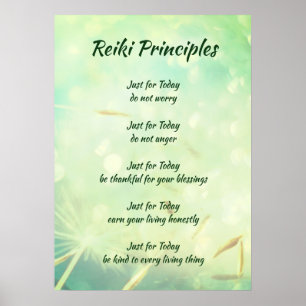 Pôster Princípios Reiki
