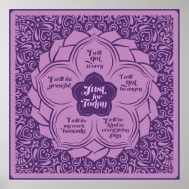 Poster Princípios Reiki - Conceitos Reiki em Lotus
