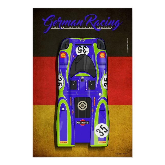 Pôster Print Graphic out of a series of legendary German  (Frente)