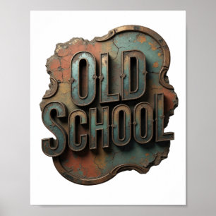 Poster Printa de Prata Snappy OLD SCHOOL
