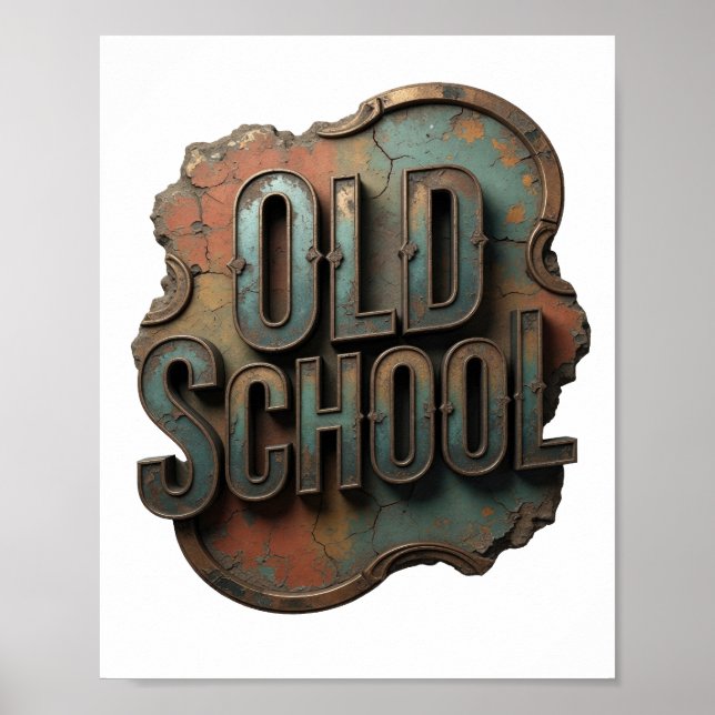 Poster Printa de Prata Snappy OLD SCHOOL (Frente)