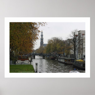 Pôster Prinzengracht. Amsterdão