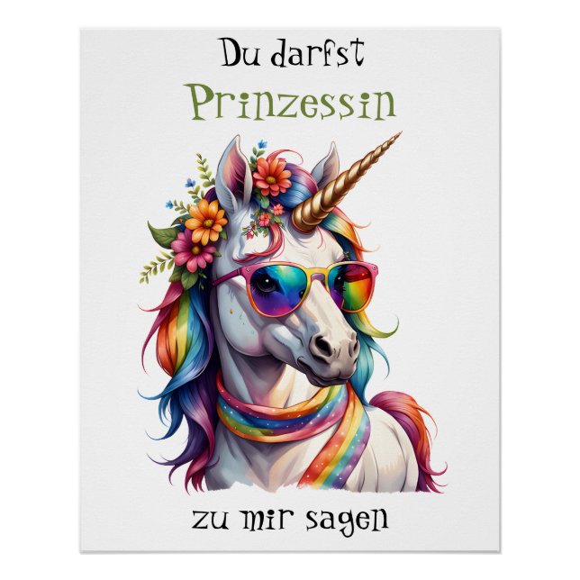Pôster Prinzessin Einhorn 3 (Frente)