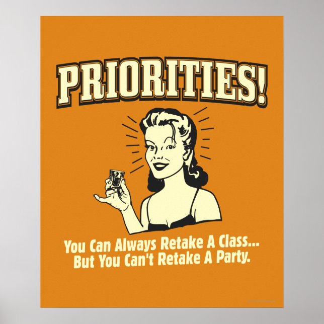 Pôster Prioridades: você sempre pode refazer uma classe (Frente)