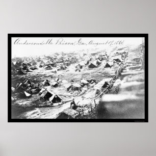 Poster Prisão de Andersonville, GA 1864