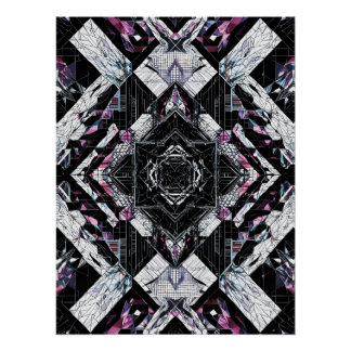 Pôster Prisão de Cristal Factado: Shard Geométrica P-223