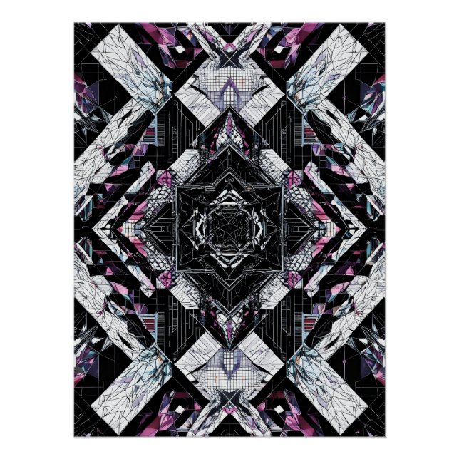 Pôster Prisão de Cristal Factado: Shard Geométrica P-223 (Frente)