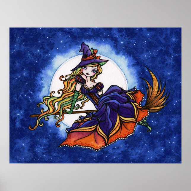 Poster Priscilla Witch Halloween Fantasy Art (Frente)