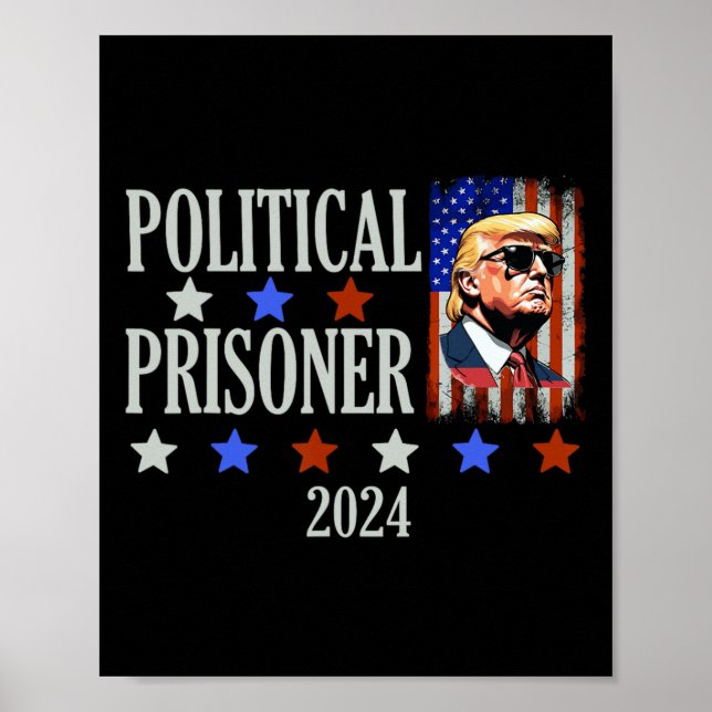 Poster Prisioneiro Trump 2024 (Frente)