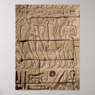 Poster Prisioneiros Philistine que estão sendo conduzido