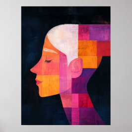 Poster Prism of Her Profile — Abstract Realism