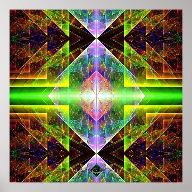 Pôster Prisma Triangular (Frente)
